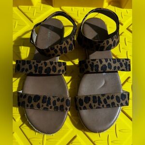 Leopard Print Kids Sandals